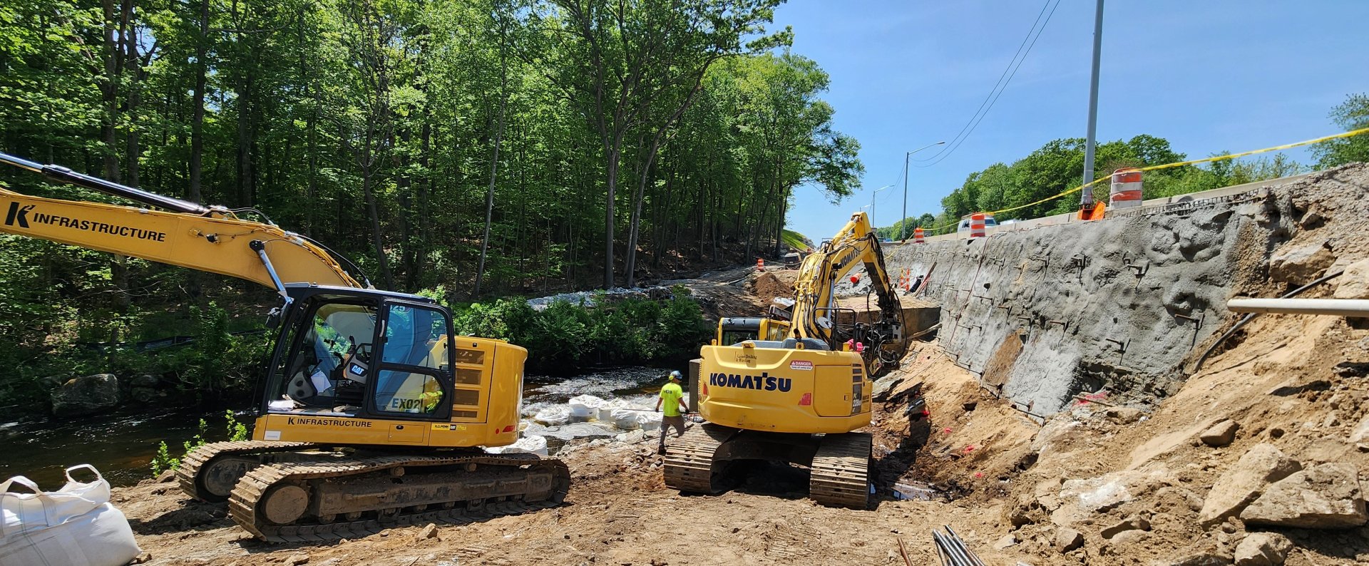 Retaining Wall 115 Soil Nail Wall Installation (North Side Corner to Bridge 251)